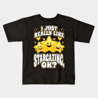 I Just Really Like Stargazing OK Kids T-Shirt